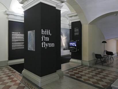 Between code and care: Flynn's portrait of human connections, ausstellungsansicht. Mit freundlicher genehmigung von Francisco Carolinum Linz