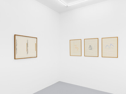 Bernard Villers, Collage, décollage, recollage, vue d'exposition. Avec l'aimable autorisation de la galerie Irène Laub