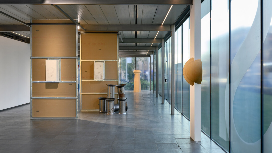 Kunsthalle Wien Preis 2025. Jonida Laçi & Luīze Nežberte, exhibition view. Courtesy of Kunsthalle Wien