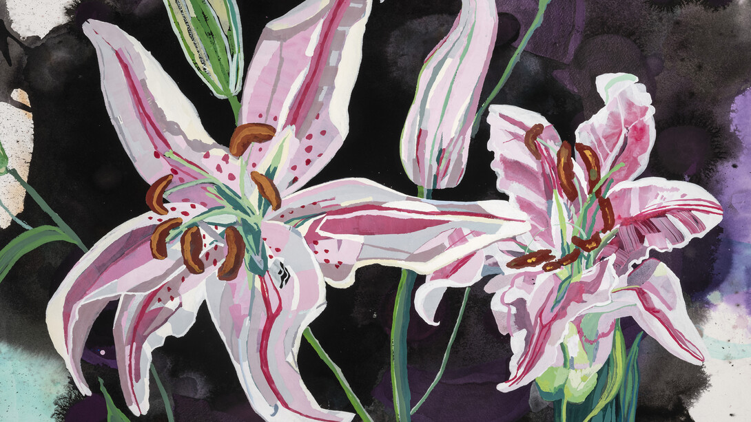 Elisabeth Condon, Lilies 2 (detail), 2025. Courtesy of Garvey|Simon