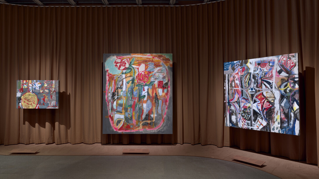 Grace Rosario Perkins, Circles, spokes, zigzags, rivers, vista de exhibición. Cortesía de Whitney Museum