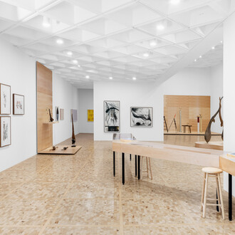 Laura Anderson Barbata y Sheroanawe Hakihiiwe, Wayamou: lenguas de lo común, vista de exhibición. Cortesía del Museo Tamayo