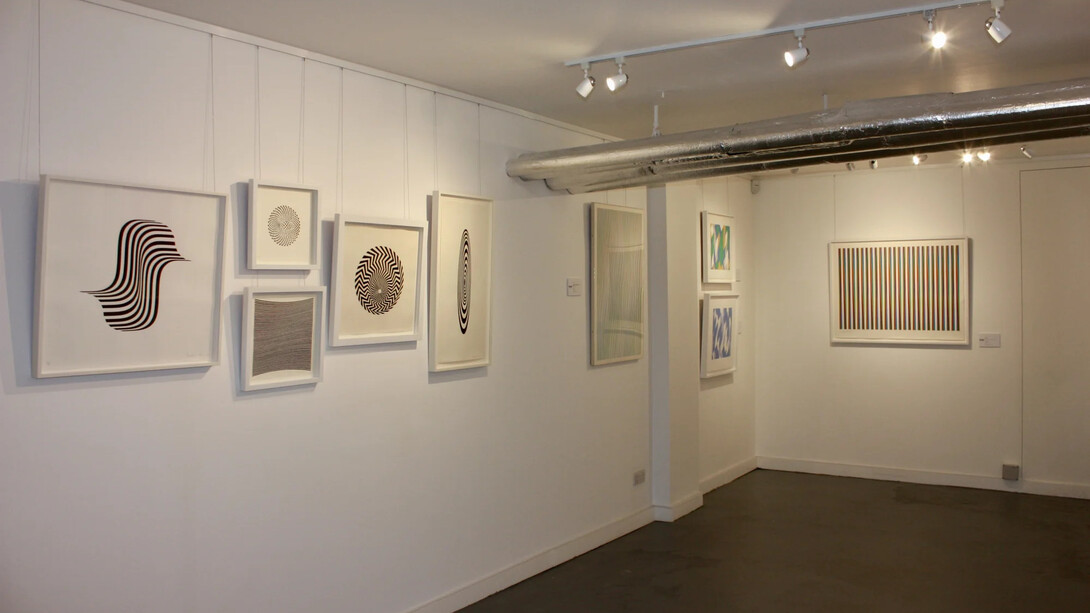 Bridget Riley, Spectrum - Works from 1962 to 2015, exhibition view. Courtesy of Blond Contemporary