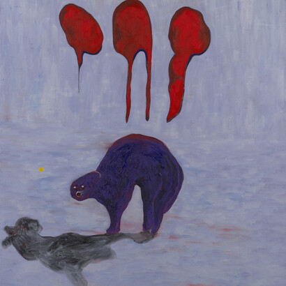 Florian Krewer, blood moon (detail), 2025. Courtesy of Michael Werner Gallery