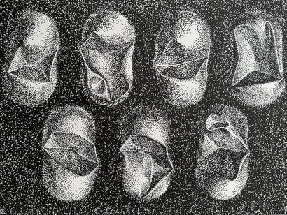 Lin Tianmiao, Each drop (detail), Each dot series, 2021. Courtesy of Power Station of Art