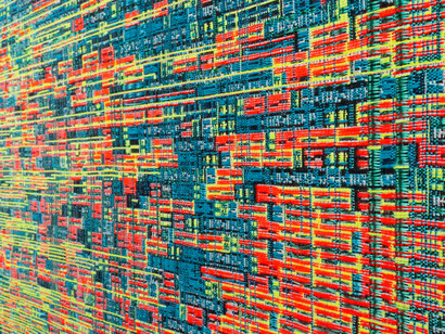 Richard Vijgen, Hyperthread, 2024, various yarns. Courtesy of Studio Richard Vijgen