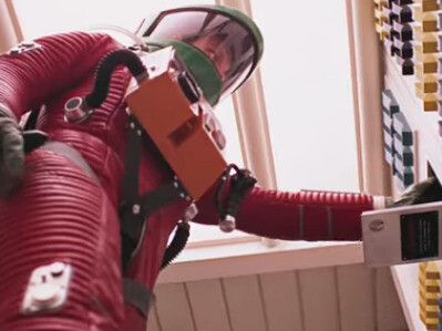 Sequenza della disattivazione di HAL in una scena del film "2001: Odissea nello spazio" di Kubrick
