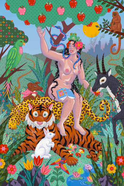 Kristen Liu-Wong, Paradise lost and found. Courtesy of Corey Helford Gallery