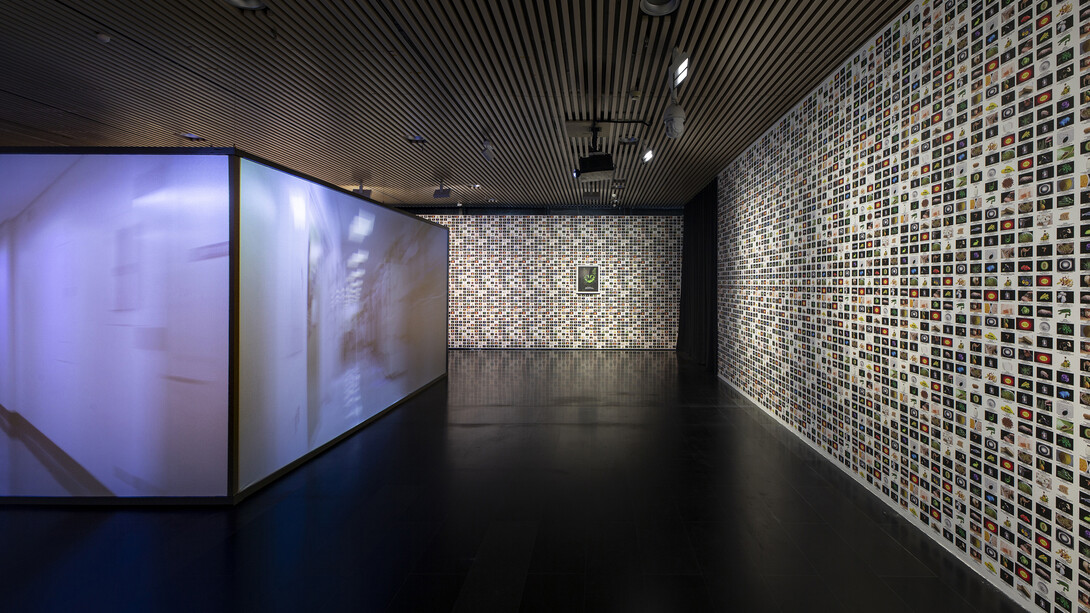 The natural contract: technology, media, human, nature, exhibition view. Courtesy of Tsinghua University Art Museum