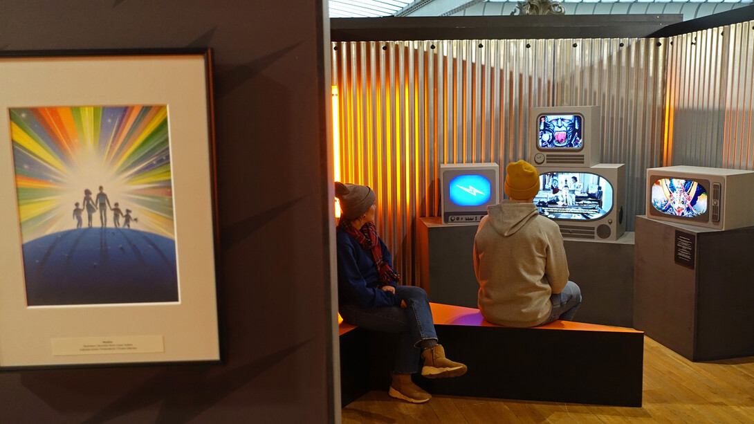 Métal Hurlant, vue de l'exposition. Avec l’aimable autorisation du Comics Art Museum