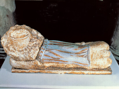 Arturo martini, Leone da giardino, 58 x 134 x 45 cm, Gres smaltato, 1935-36