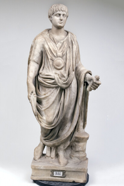 Statue of a Roman boy, third quarter of the 1st century AD. Courtesy of Altes Museum