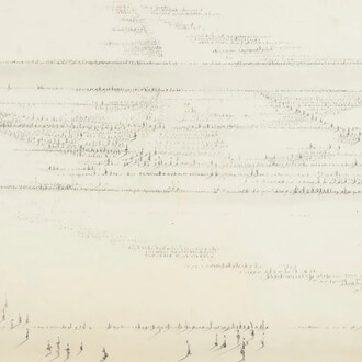 Hedda Sterne, Study for signs (detail), c. 1978-1980. Courtesy of Van Doren Waxter