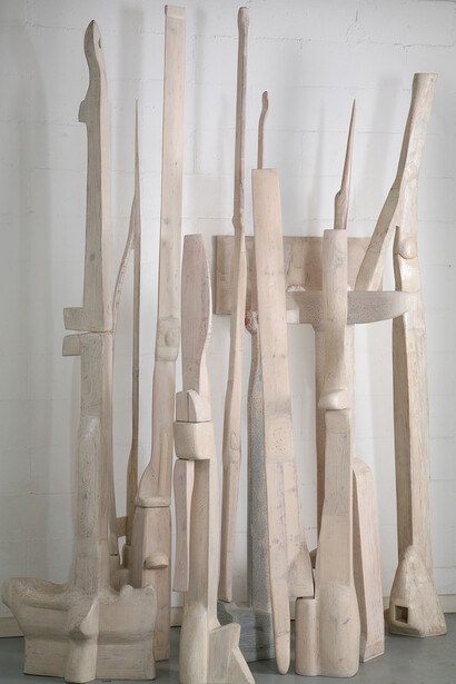 Enzo Bersezio, Insieme 2000-10, legno trattato