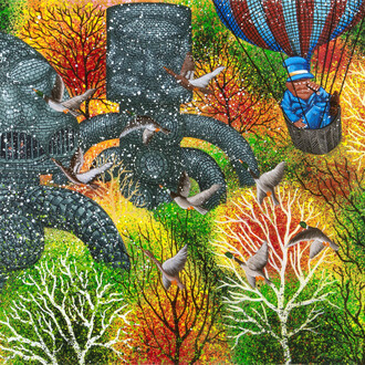 Hervé Di Rosa, L'automne des idoles (detail), 2025. Courtesy of Galerie Templon