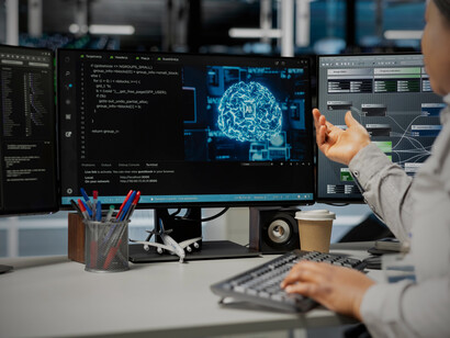Engineers refine an AI architecture, reflecting the worldwide sprint to build smarter, faster, sovereign systems