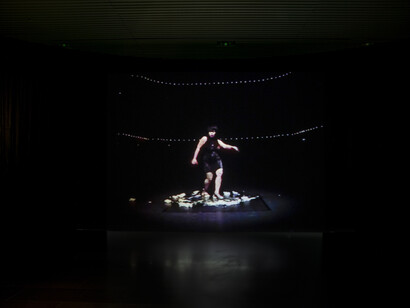 The natural contract: technology, media, human, nature, exhibition view. Courtesy of Tsinghua University Art Museum