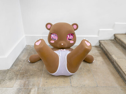 Precious Okoyomon, It’s important to have ur fangs out at the end of the world, exhibition view. Courtesy of Mendes Wood DM