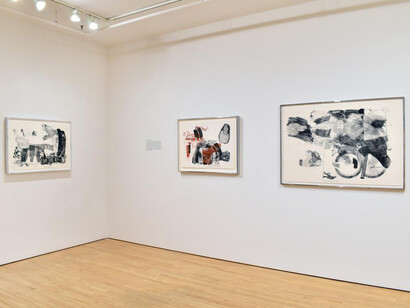 Robert Rauschenberg, Celebrating four decades of innovation and collaboration, exhibition view. Courtesy of Gemini G.E.L. at Joni Moisant Weyl