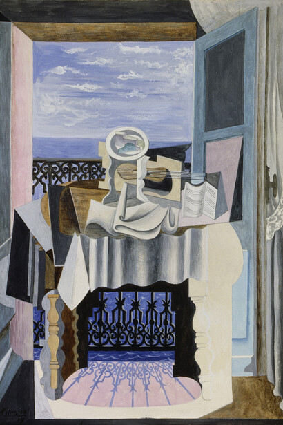 Pablo Picasso, Still life in front of a window, Saint-Raphaël, 1919. Courtesy of Museo Nacional Thyssen-Bornemisza