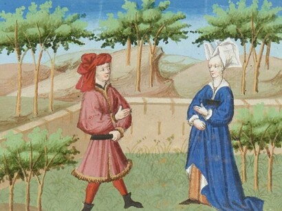 Giovanni Boccaccio, Filomena che canta l'amore, fine del settimo giorno