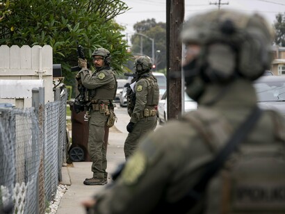 Immigration and Customs Enforcement (ICE) Enforcement and Removal Operations (ERO) in Los Angeles, California, June 12, 2025