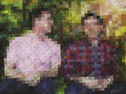 Greg Climer, The animated quilt of Nathan and Bryan, 2022. Courtesy of the artist