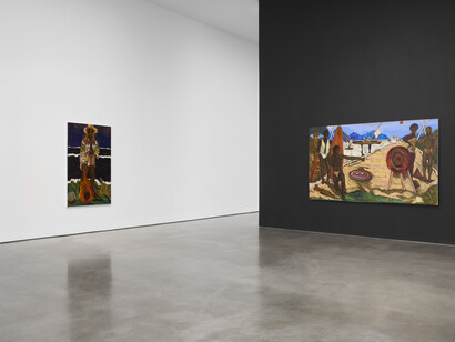 Gideon Appah, Beneath night and day, exhibition view. Courtesy of Pace Gallery
