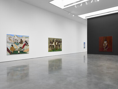 Gideon Appah, Beneath night and day, exhibition view. Courtesy of Pace Gallery