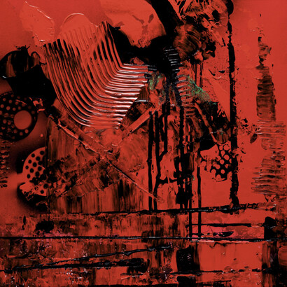 Silajit Gosh, Black and red, 2024. Courtesy of Andakulova Gallery