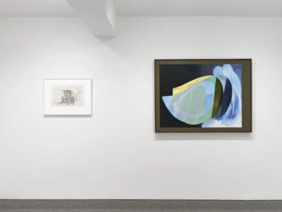 Mike Glier and Charles Burchfield, exhibition view. Courtesy of Krakow Witkin Gallery