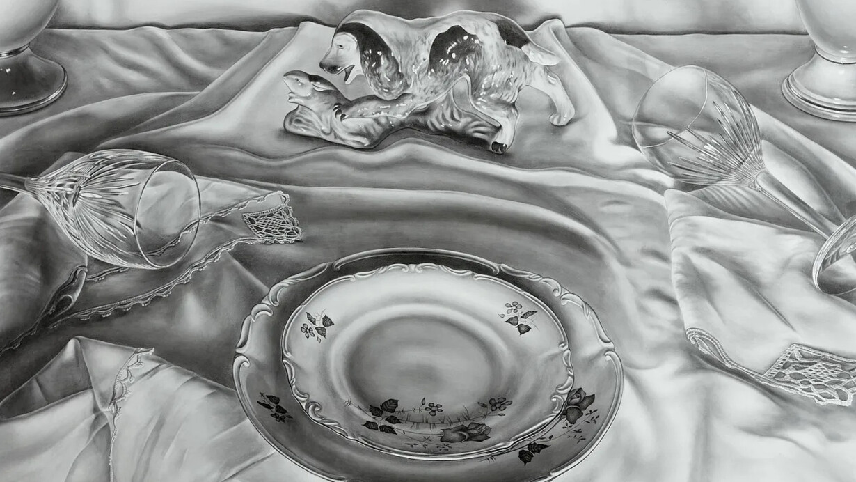 Katherine Vetne, Savoir-faire (detail), 2025. Courtesy of Catharine Clark Gallery