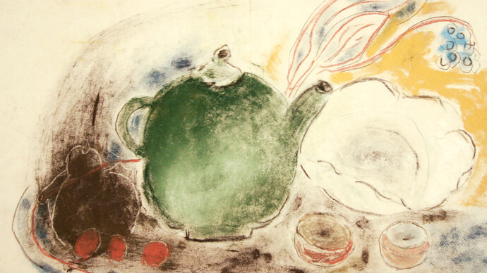 Isabella Ducrot, pastello e pigmento su carta cinese, 49 x 76 cm