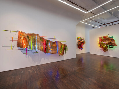 Judy Pfaff, Light years, exhibition view. Courtesy of Cristin Tierney Gallery