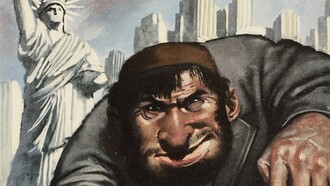Gino Boaccasile, póster de propaganda antisemita, 1943