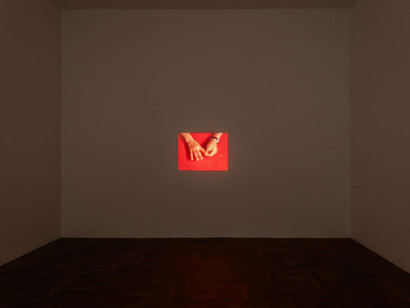 Joaquín Aras, Tics modernos, vista de exhibición. Cortesía de Piedras Galería