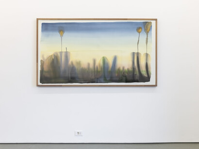 Juan Manuel Rodríguez, Amanecer infinito, vista de exhibición. Cortesía de Galería Xippas