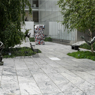 Various artists, Oasis in the city, exhibition view. Courtesy of MoMA