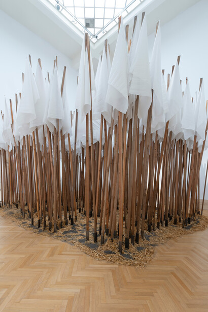 Mario Ceroli, Ceroli totale, veduta della mostra. Per gentile concessione di Galleria Nazionale d’Arte Moderna e Contemporanea © Alessandro Vasari