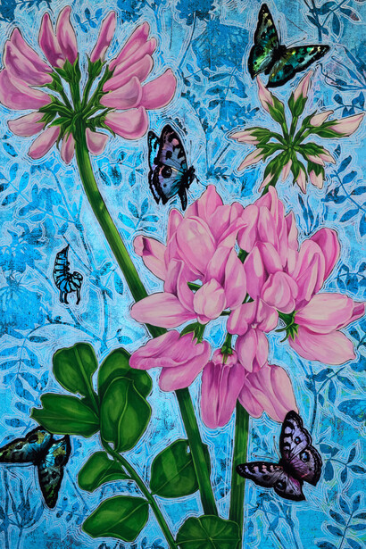 Sarah Fairchild, Flower remedy: crown vetch. Courtesy of Beeler Gallery