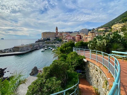 Il porticciolo di Nervi, Genova, Italia