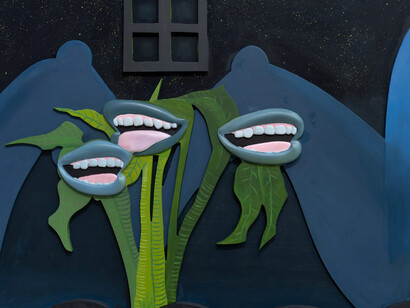 Alexandria Smith, dust on my tongue, jeering of my breath (detail), 2024. Courtesy of David Castillo Gallery