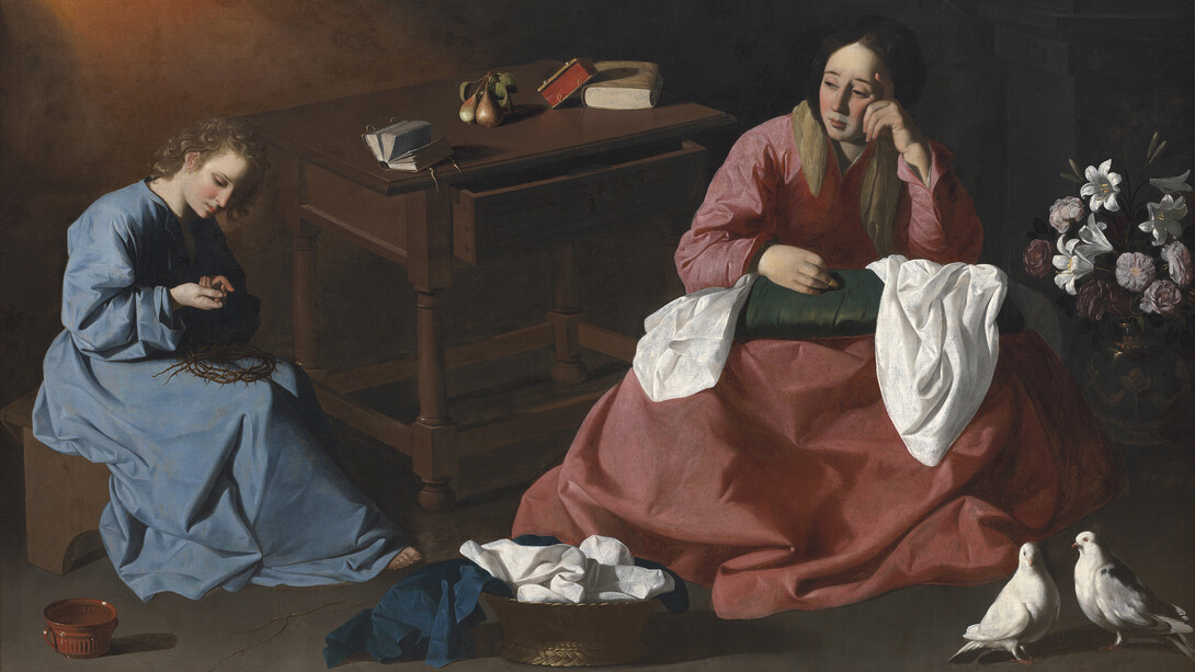Francisco de Zurbarán, Christ and the virgin in the house at Nazareth (detail), about 1640. Courtesy of the National Gallery © The Cleveland Museum of Art, Cleveland, Ohio