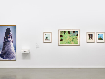 Otobong Nkanga, I dreamt of you in colours, exhibition view. Courtesy of Musée d’Art Moderne de Paris