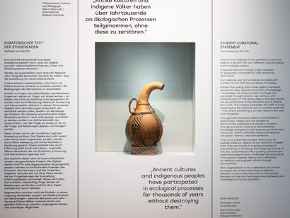 Various artists, Regenerative design, exhibition view. Courtesy of Weltmuseum Wien