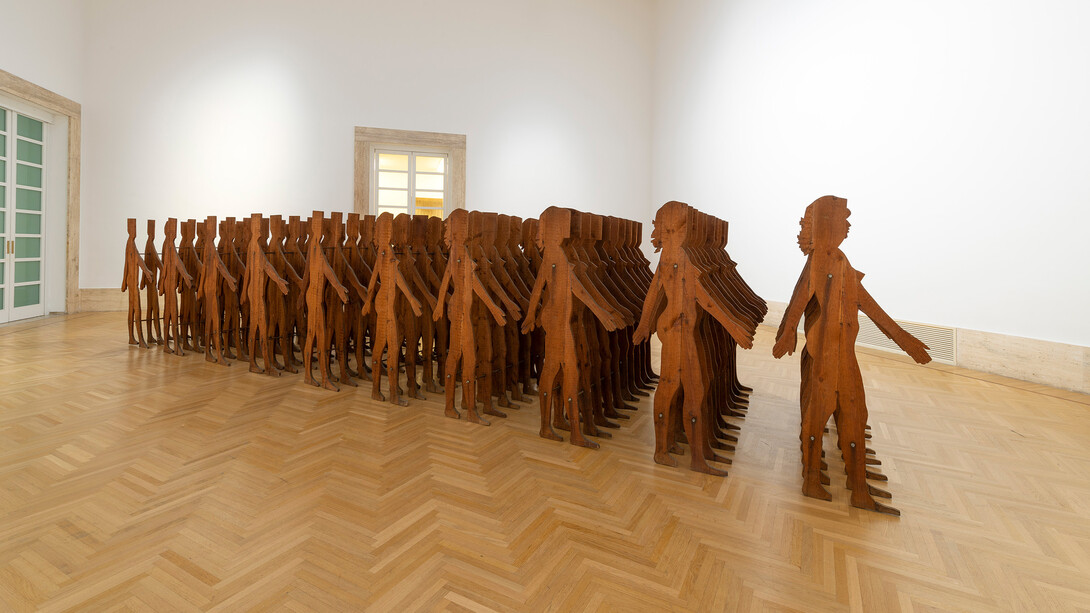 Mario Ceroli, Ceroli totale, veduta della mostra. Per gentile concessione di Galleria Nazionale d’Arte Moderna e Contemporanea © Alessandro Vasari