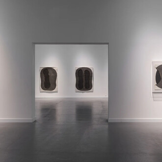 Ali Kaaf, The fire’s edge, exhibition view. Courtesy of Ayyam Gallery