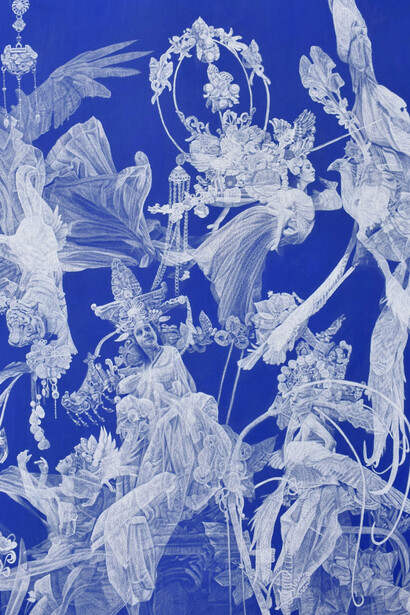 Julio César Delgado, The dream of Alfeo, 2025. Courtesy of Haven Gallery