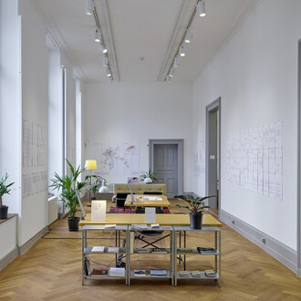 Wohnen fürs wohnen: Swiss housing cooperatives as a laboratory for coexistence, exhibition view. Courtesy of S AM Swiss Architecture Museum