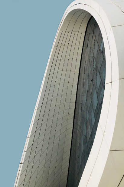 Located in Baku, Azerbaijan, the Heydar Aliyev Center spans 57,500 m² (619,000 sq ft) and was designed by the internationally acclaimed architect Zaha Hadid, known for her fluid, futuristic forms
